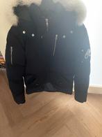 Moose Knuckles Winterjas Zwart met Witte Bontkraag, Ophalen of Verzenden, Zo goed als nieuw, Maat 38/40 (M), Zwart