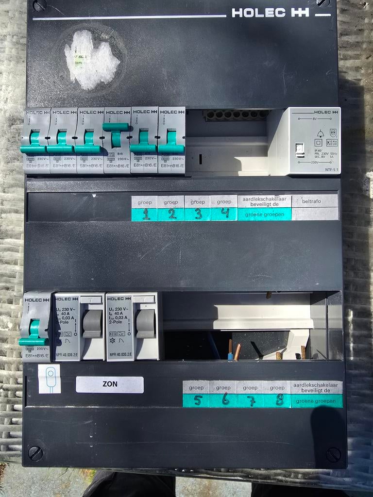 Te koop 2e hands Holec groepenkast, Ophalen of Verzenden, Gebruikt, Overige typen