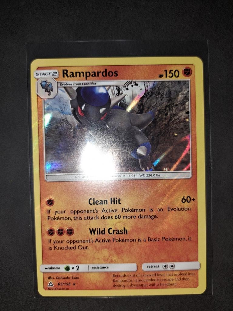 Rampardos holo ultra prism. Nm ., Ophalen of Verzenden, Nieuw, Losse kaart, Foil