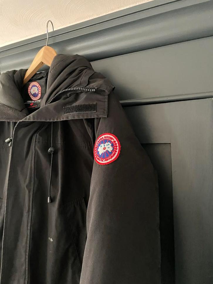 Canada Goose Parka Zwart - Maat L, Kleding | Heren, Jassen | Winter, Gedragen, Maat 52/54 (L), Zwart, Ophalen of Verzenden