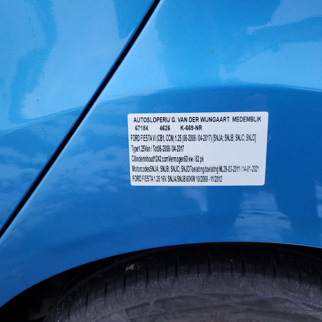 ford fiesta deur achterklep achterbumper achterlicht, Ophalen, Gebruikt, -, -