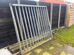Metalen hekwerk met spijlen, Ophalen, Met poort, Gebruikt, Spijlenhekwerk
