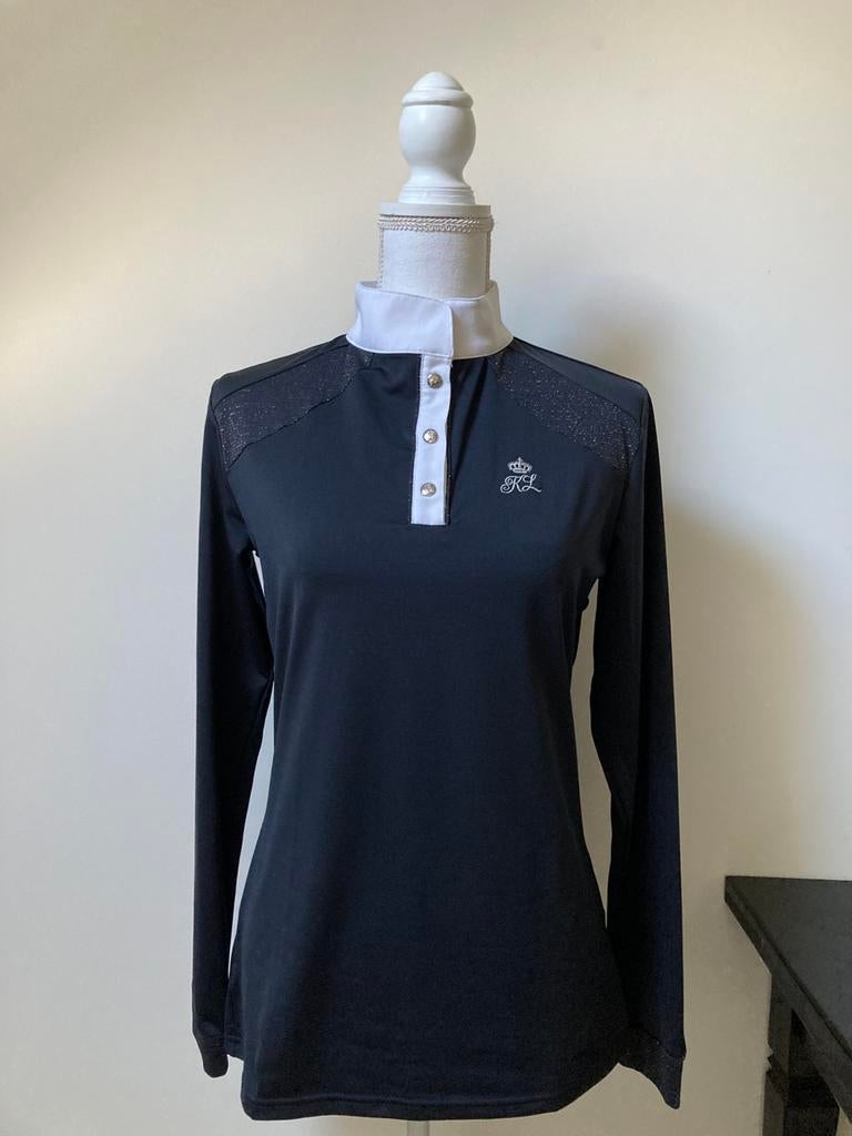 Showshirt Kingsland blauw L wedstrijdshirt NIEUW, Dieren en Toebehoren, Paardrijkleding, Ophalen of Verzenden, Nieuw, Dames, Bovenkleding