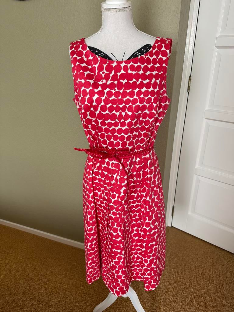 No One else jurk rood met witte stippen maat 40, Maat 38/40 (M), Ophalen of Verzenden, Zo goed als nieuw, Knielengte