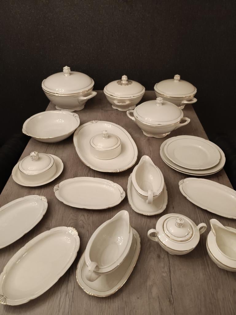 Porselein Zeh Scherzer bavaria Germany US zone servies, Ophalen, Gebruikt, Porselein, Overige stijlen