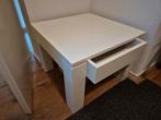 Witte salon/ bijzettafel 70 x70 cm, Ophalen, Gebruikt, Vierkant, 45 tot 60 cm