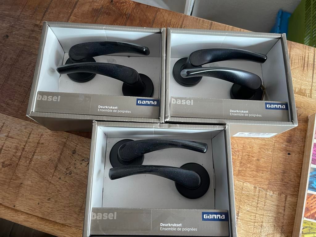 Deurkrukset 3 keer nieuw ongebruikt, Doe-het-zelf en Verbouw, Hang- en Sluitwerk, Ophalen, Nieuw, Overige materialen, Klink of Kruk