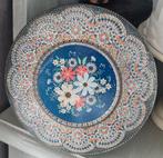 Antiek mozaïek/kraaltjes/koekjes blik, Ophalen of Verzenden