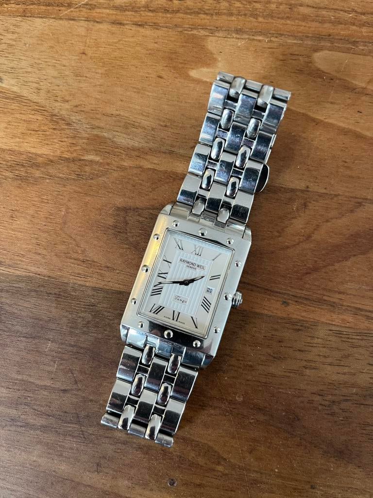 Raymond Weil tango heren, Ophalen of Verzenden, Zo goed als nieuw, Staal, Overige merken