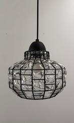 Vintage glazen hanglamp, Ophalen of Verzenden, Zo goed als nieuw, Minder dan 50 cm