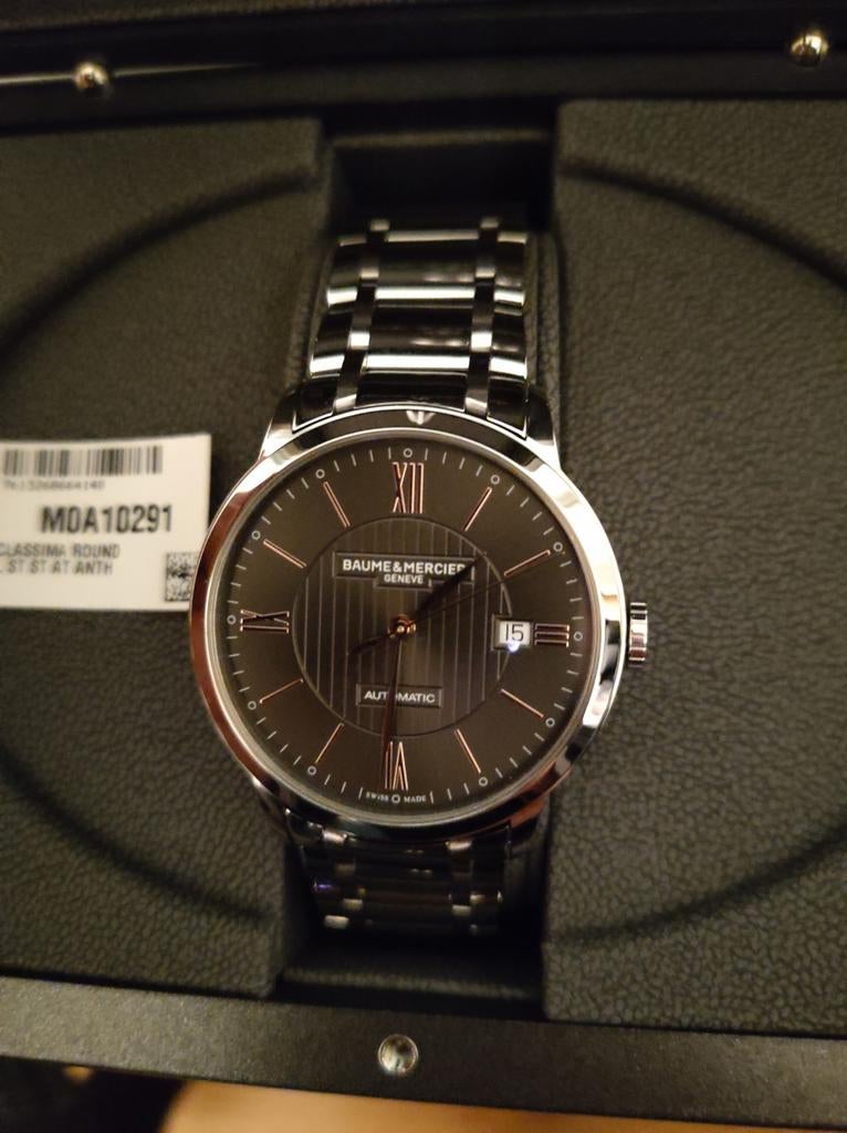 Baume&Mercier Classima Automatic., Staal, Staal, Polshorloge, Nieuw