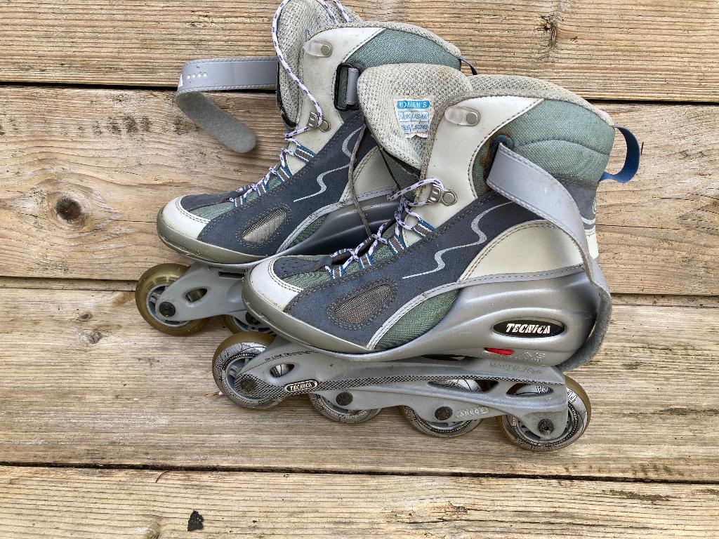 Technica skeelers met accessoires, Sport en Fitness, Skeelers, Gebruikt, Inline skates 4 wielen, Dames, Ophalen