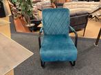 Fauteuil Turquoise Blauw €199,- Direct leverbaar, Ophalen, #Fauteuil#Stoelen#Modern#Blauw#Fauteuils, Nieuw, 75 tot 100 cm