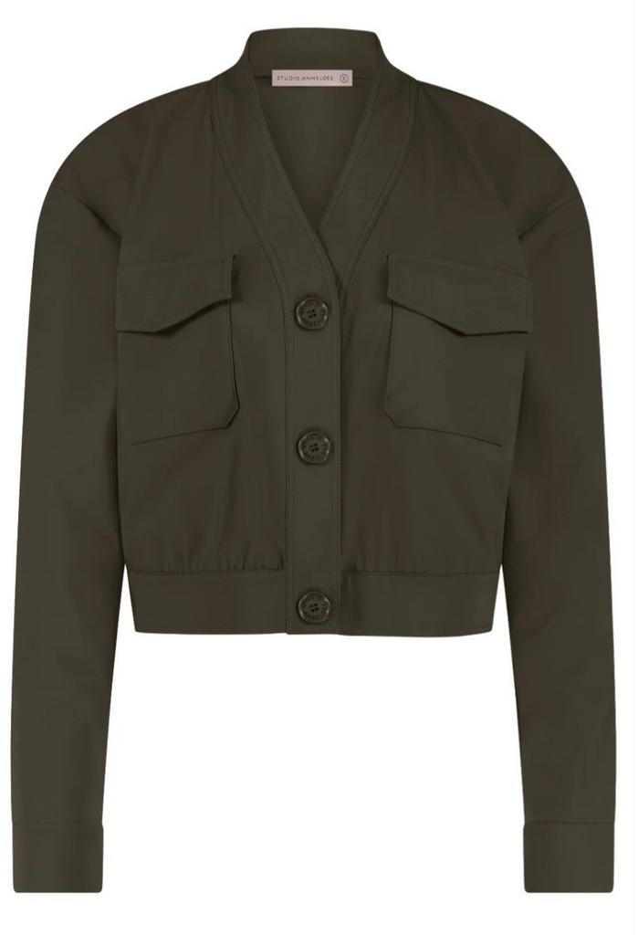Studio Anneloes Becky Cargo Jacket Army green. Mt. XL. Nieuw, Studio Anneloes, Verzenden, Maat 46/48 (XL) of groter, Nieuw
