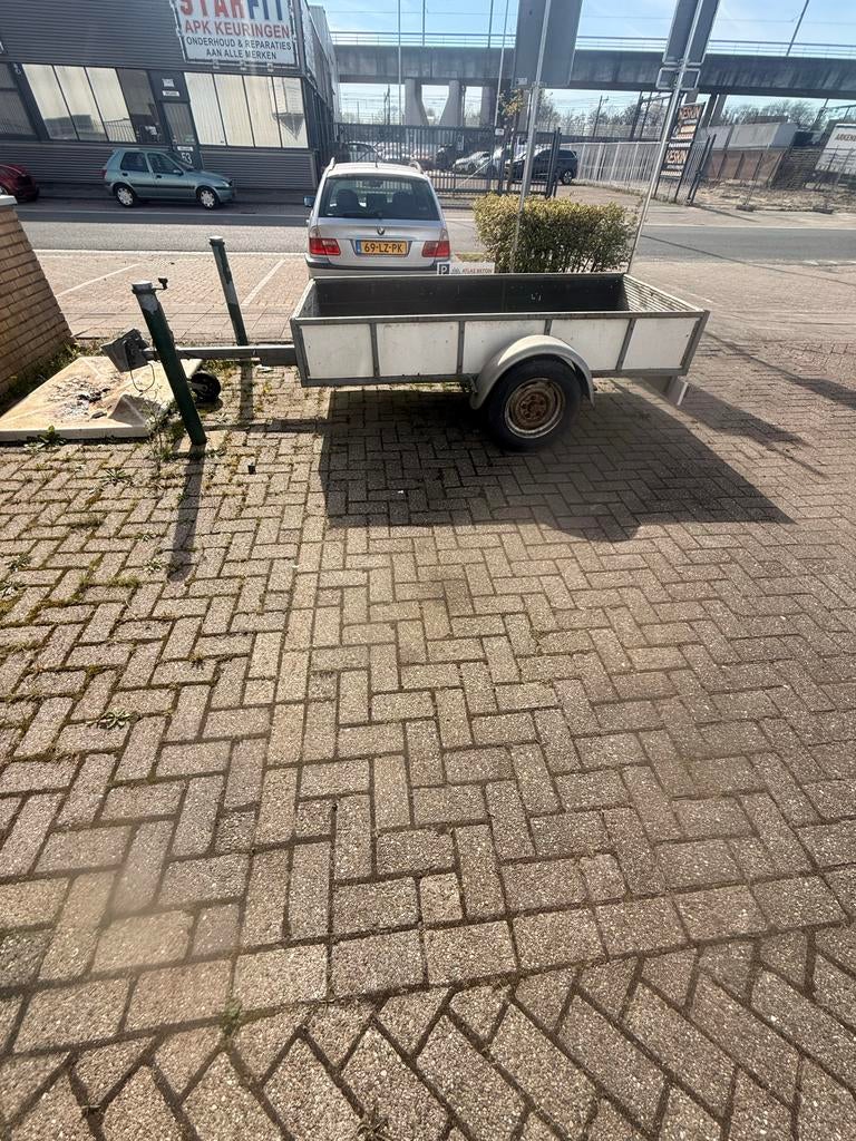 Aanhangwagen 230x112x35 - Handig voor klusjes, Ophalen of Verzenden, Gebruikt