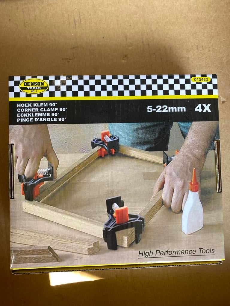 Benson Tools Hoek Klem 90 - 4 stuks (5-22mm), Onbekend, Nieuw, Ophalen of Verzenden, Onbekend