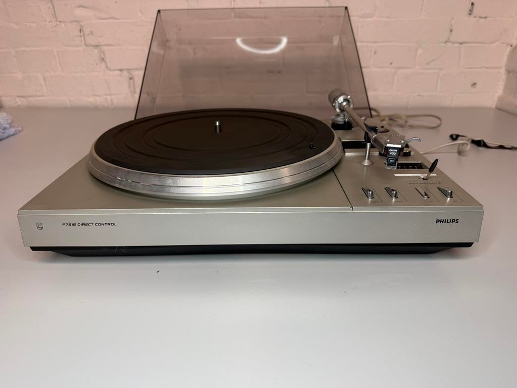 Philips F7215 direct control platenspeler | Jaren 80, Audio, Tv en Foto, Platenspelers, Ophalen, Philips, Gebruikt, Info@philips.nl