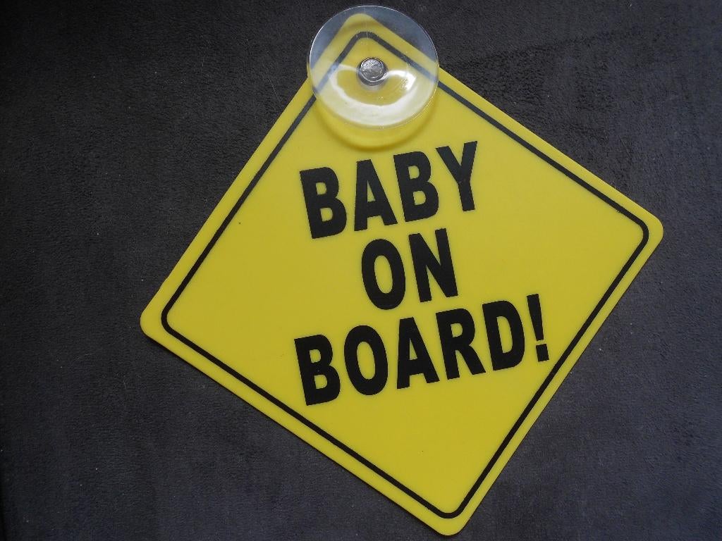 Bordje Baby on Board, Ophalen, Gebruikt