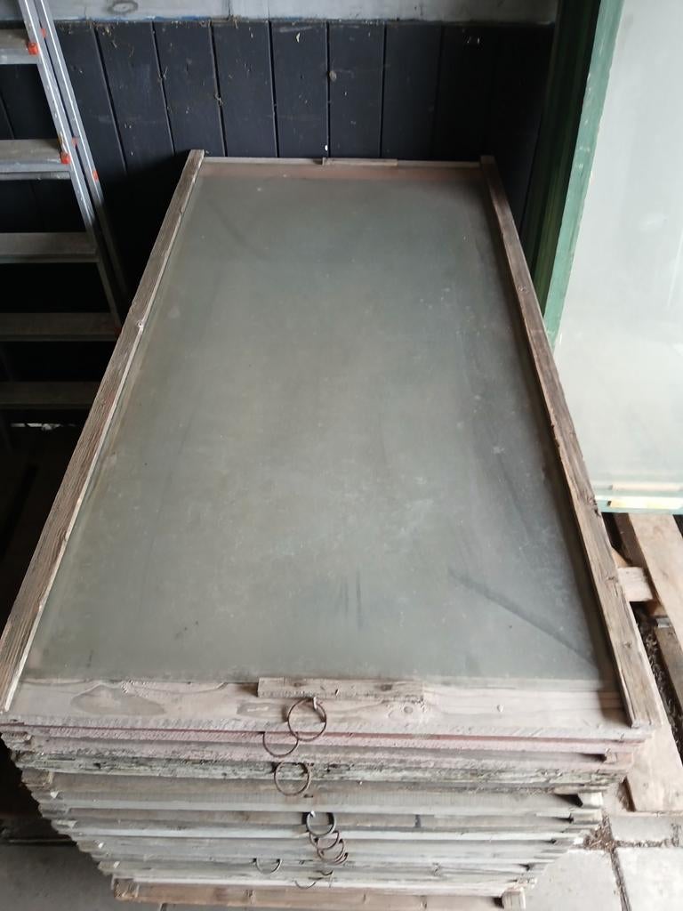 Broeiramen eenruiters platglas kweekersglas moestuin, Doe-het-zelf en Verbouw, Glas en Ramen, Gevelraam of Ruit, Gebruikt, Minder dan 80 cm
