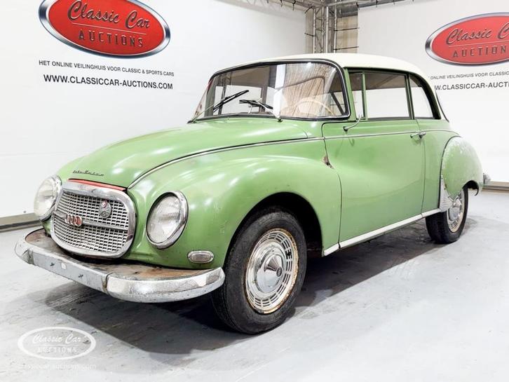 Dkw AUTO UNION 1000S DKW 1000  - ONLINE AUCTION, Auto's, Oldtimers, Bedrijf, Overige merken, Benzine, Handgeschakeld, Groen