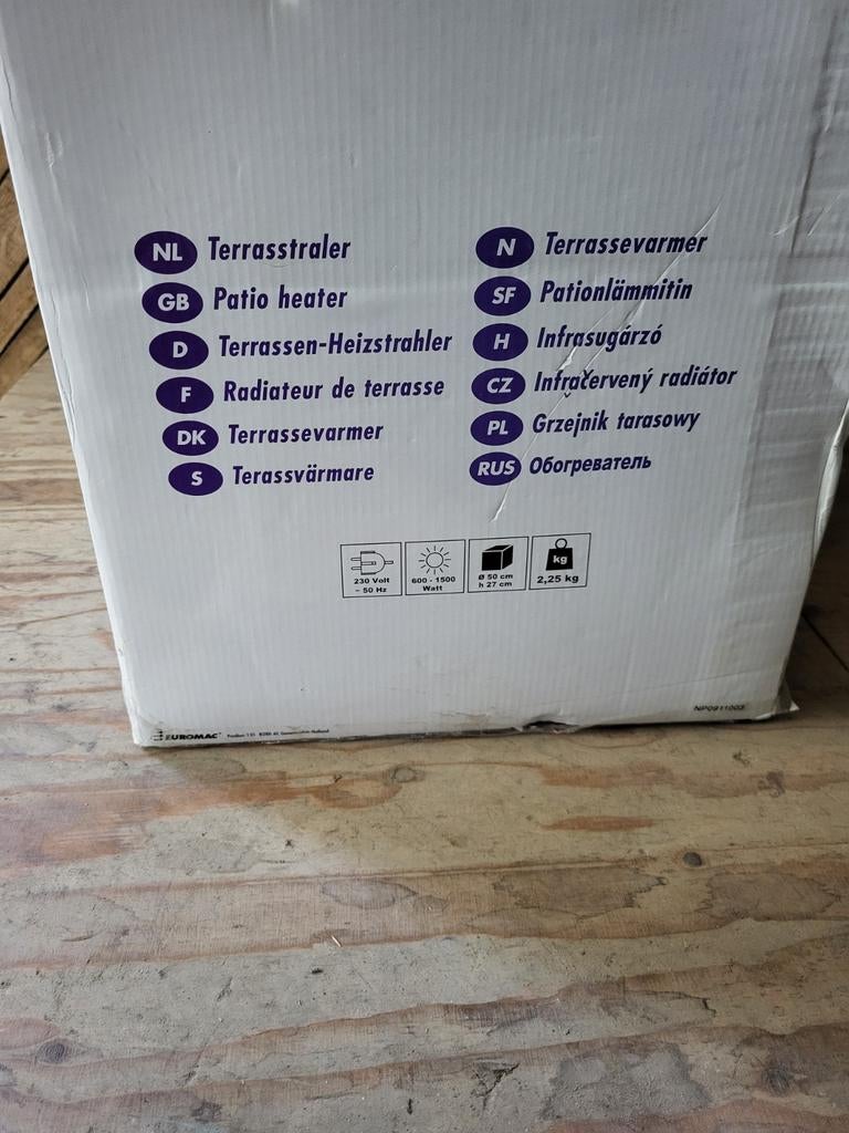 Zgan eurom partytentheater terras heater, Tuin en Terras, Terrasverwarmers, Ophalen of Verzenden, Zo goed als nieuw
