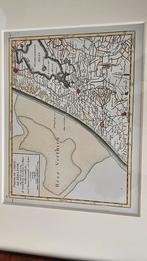 Antieke prent Z-Holland: Haarlem, Den Haag, Leiden, Delft, Boeken, Atlassen en Landkaarten, Voor 1800, Ophalen of Verzenden, Nederland