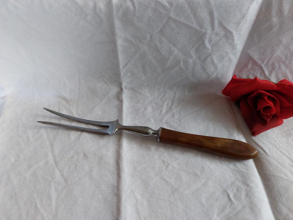 Gero Zilmeta 718 puntfilet | vleesvork horna heft | jaren 30, Antiek en Kunst, Verzenden