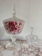 2 antiek glazen schalen op voet/bokaal Crystal d’arques, Antiek en Kunst, Antiek | Glas en Kristal, Ophalen