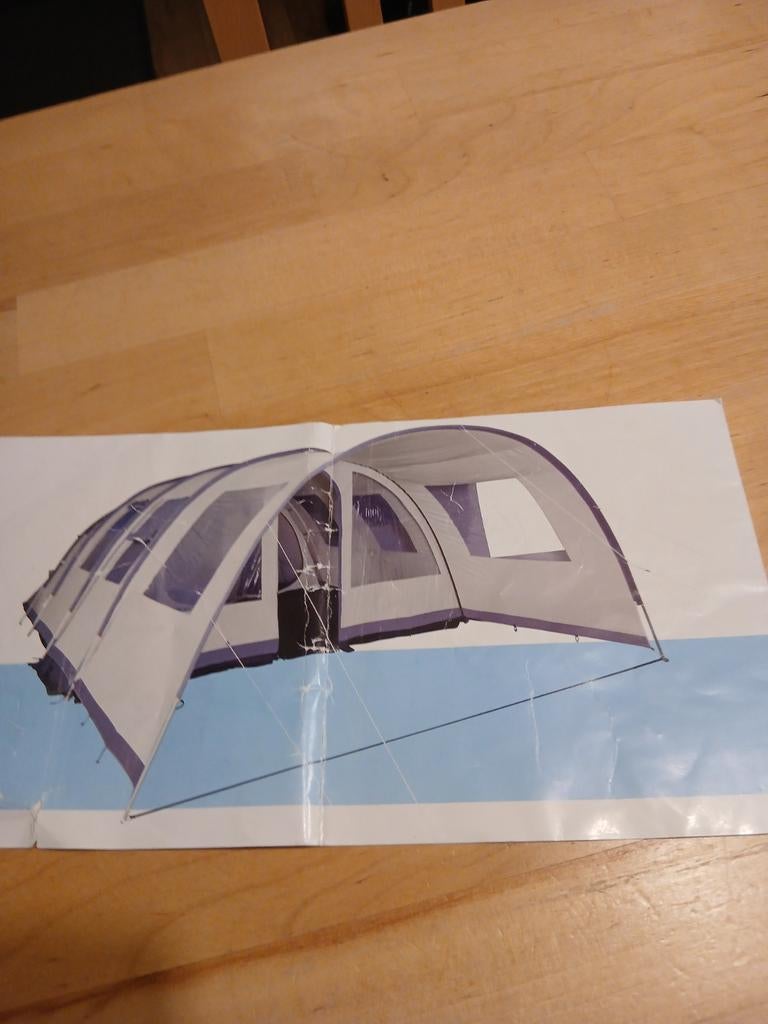 Tunneltent., Caravans en Kamperen, Tenten, Ophalen, Gebruikt, Tot en met 5