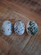 3 porseleinen pomanders met bloemmotief p/st, Overige typen, Ophalen of Verzenden, Zo goed als nieuw, Overige stijlen