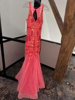 Prachtige koraal Galajurk miss jurk met Pailletten, Kleding | Dames, Jurken, Ophalen of Verzenden, Zo goed als nieuw, Maat 34 (XS) of kleiner