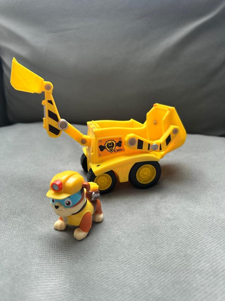 Paw Patrol Rubble graafmachine, Kinderen en Baby's, Speelgoed | Speelgoedvoertuigen, Zo goed als nieuw, Ophalen of Verzenden