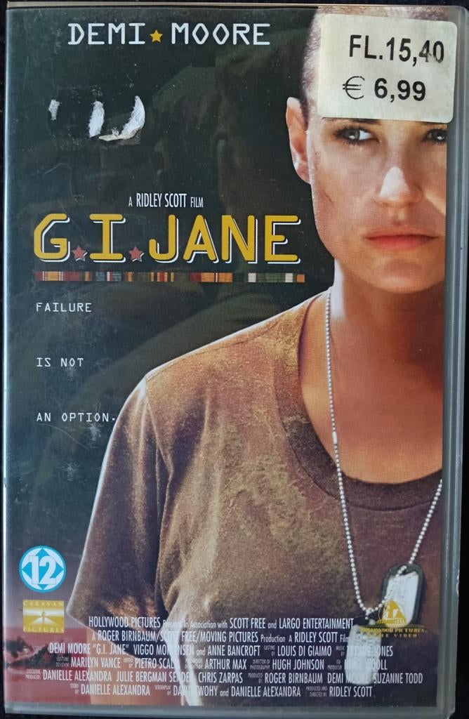 G.I. Jane vhs, Cd's en Dvd's, Alle leeftijden, Ophalen of Verzenden, Zo goed als nieuw