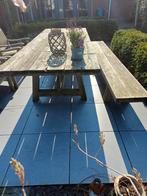 Tuintafel en tuinbank -, Ophalen, Gebruikt, Rechthoekig, Hout