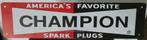 Metalen reclameplaat Champion Bougies, Verzenden, Nieuw, Reclamebord
