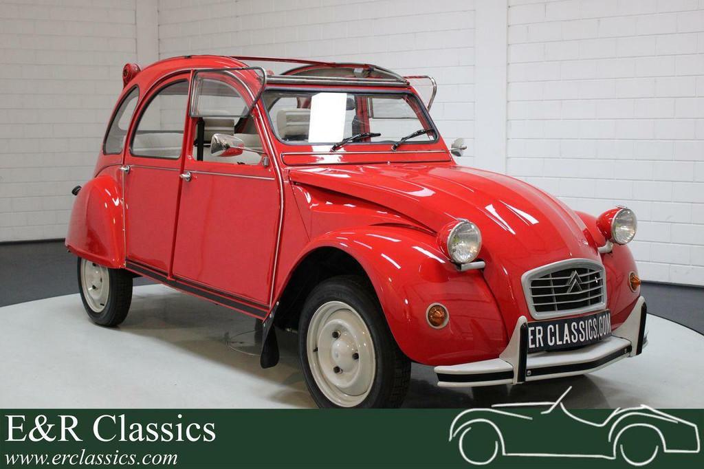 Citroën 2CV6 | Gerestaureerd | Club uitvoering | 1985, Voorwielaandrijving, Stof, 602 cc, Citroën