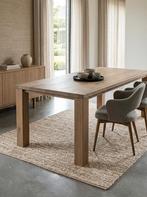 Massief eikenhouten eettafel 160 x 94 cm, Huis en Inrichting, Tafels | Eettafels, Ophalen, Eikenhout, 50 tot 100 cm, Zo goed als nieuw