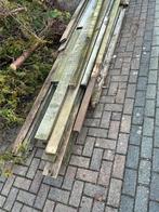 Gebruikt schuttinghout en schuttingdelen gratis, Tuin en Terras, Ophalen, 3 tot 6 meter, Hout, 1 tot 2 meter