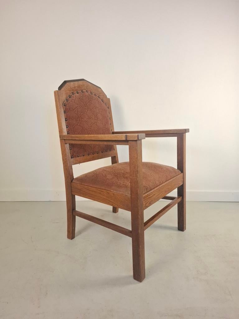 Art deco stoel Amsterdamse School fauteuil jaren 20/30, Ophalen of Verzenden