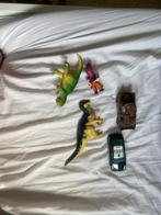 Speelgoed set: Dinosaurus, figuur en auto's, Ophalen of Verzenden, Gebruikt, Jongen of Meisje
