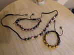 armbandjes en  ketting strass, Overige materialen, Overige kleuren, Met bedels of kralen, Nieuw