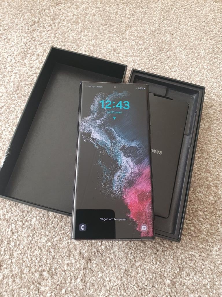 Samsung s22 ultra 128gb, Telecommunicatie, Mobiele telefoons | Samsung, Ophalen, Zwart, Zo goed als nieuw, Galaxy S22
