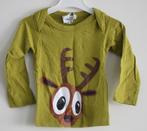 groen truitje met rendier  maat 62-68, Kinderen en Baby's, Babykleding | Maat 62, Ophalen of Verzenden, Gebruikt, Jongetje, Truitje of Vestje