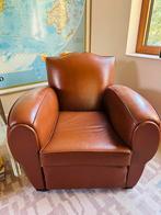 Club chair grand moustache art deco leer fauteuil sofa, Ophalen