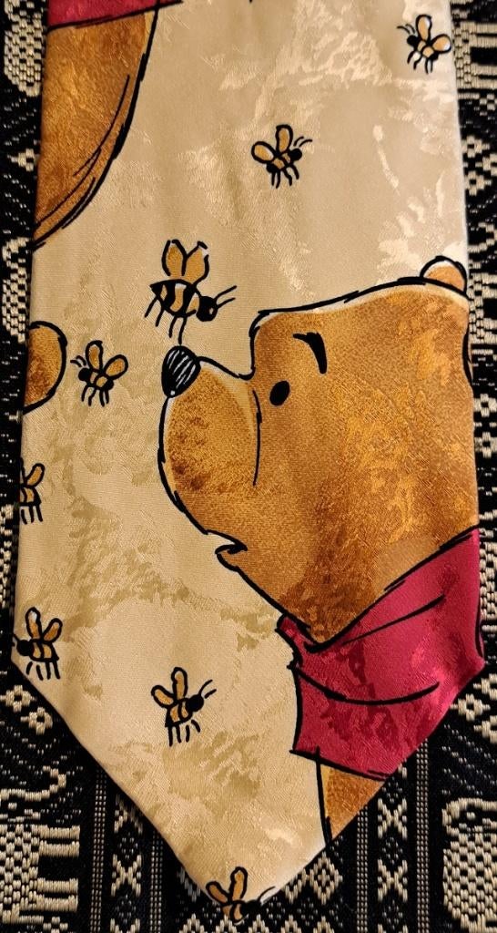 Winnie de Poeh of Poeh beer Disney stropdas geel met bijen, Ophalen of Verzenden, Winnie de Poeh of vrienden, Nieuw, Kleding of Textiel