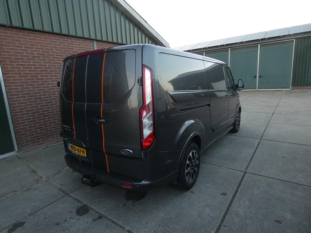 Ford Transit Custom 320 2.0 TDCI L2H1 Sport *dub.schuifdeur*, Auto's, 15 km/l, 4 cilinders, 2096 kg, Leder en Stof