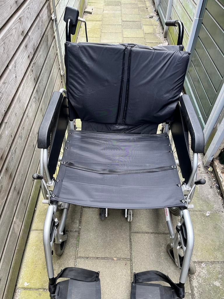 Xl Rolstoel met aandrijf unit (electrische voor begeleider), Ophalen, Inklapbaar, Gebruikt, Elektrische rolstoel