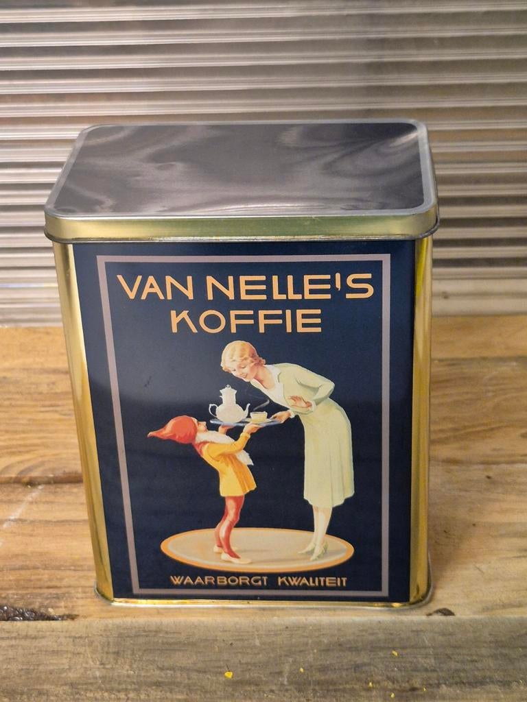 Van nelle's piggelmee koffie blik, Ophalen of Verzenden, Gebruikt, Koffie, Van Nelle