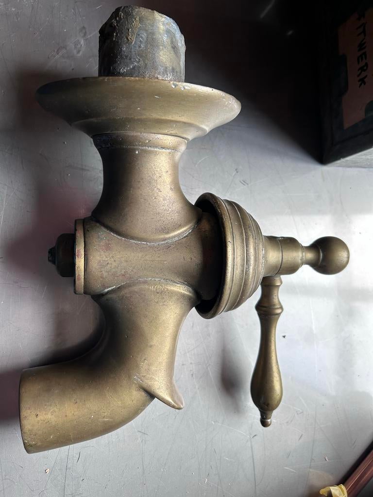 Oude messing kraan antiek, Antiek en Kunst, Ophalen