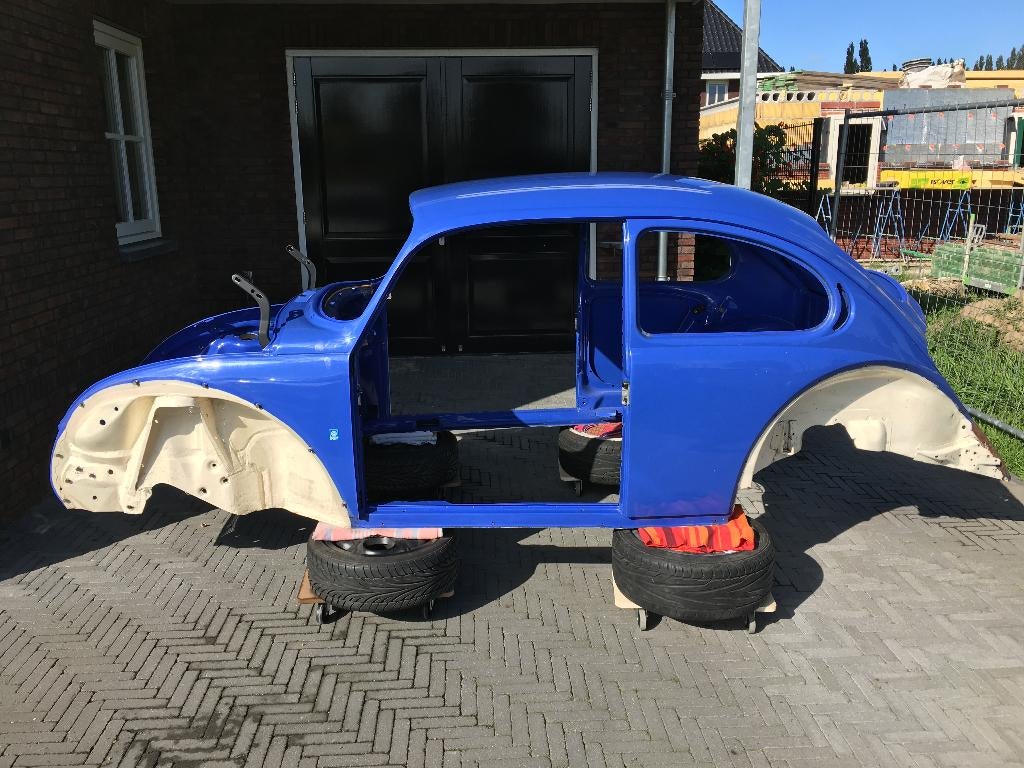 Kever 1303 Carrosserie Porsche blauw 1973, Auto-onderdelen, Ophalen, Gebruikt, Volkswagen, Motorkap